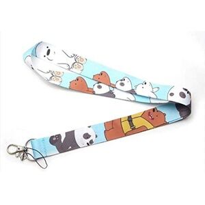 We Bare Bears Lanyard – Cute Cartoon Key/ID Holder
